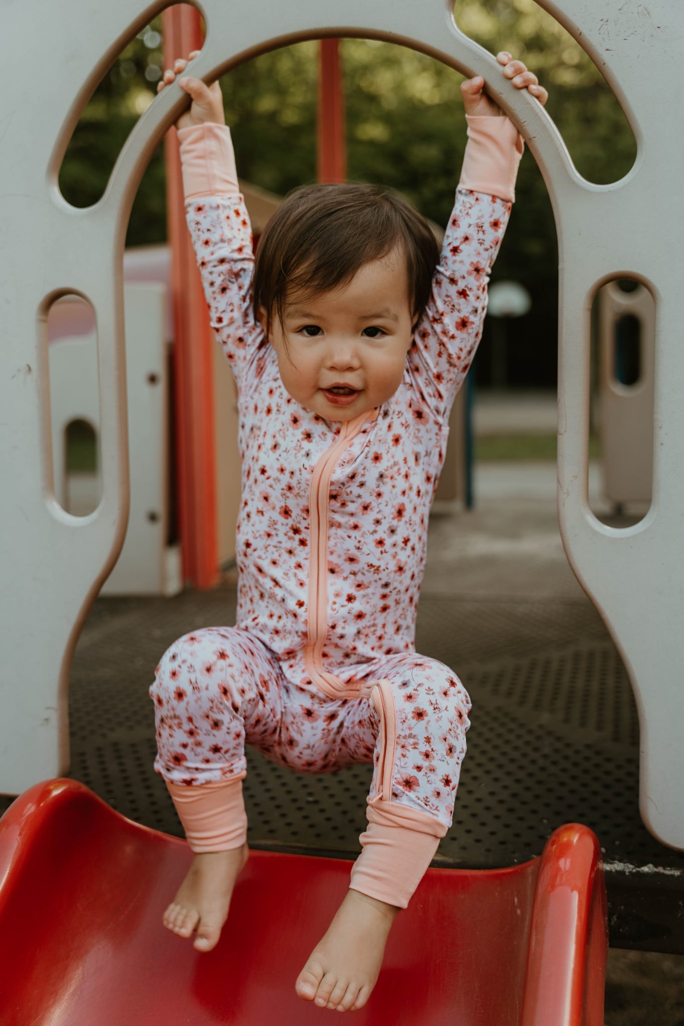 Infant Zip Romper - Posy