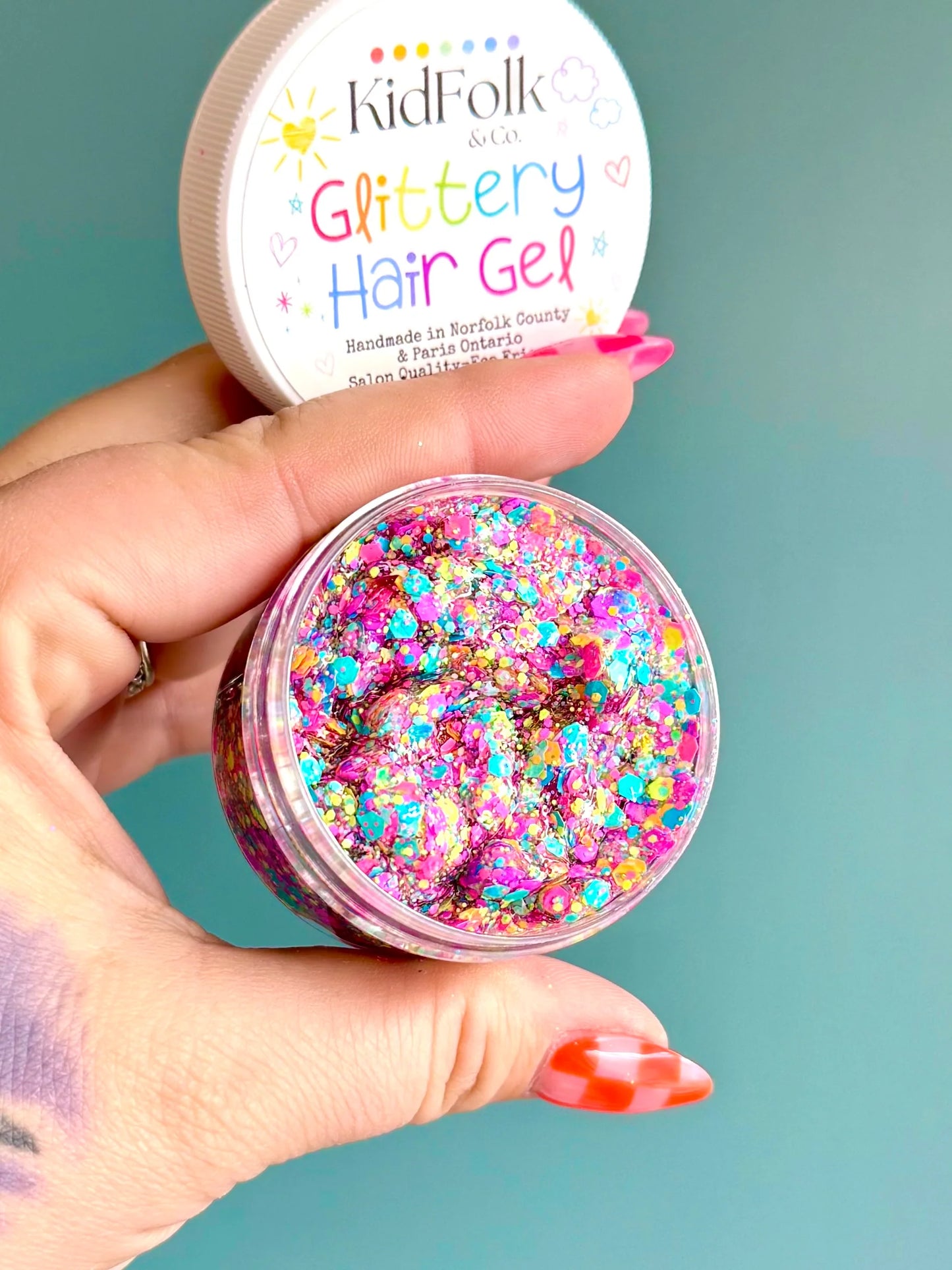 Glittery Hair Gel