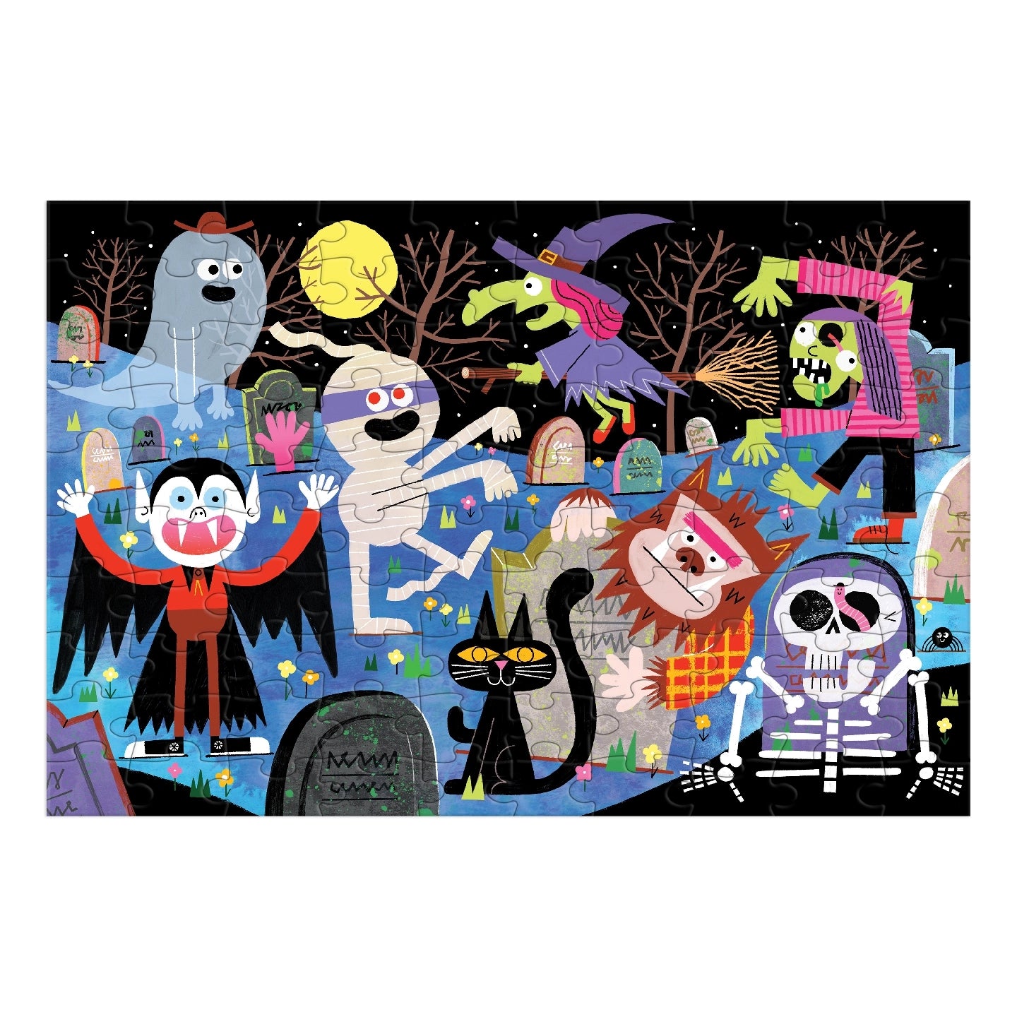 100pc Haunted Graveyard - Glow In The Dark Puzzle