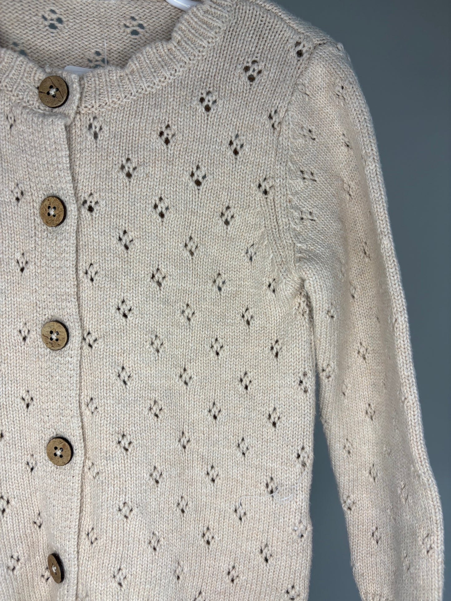 pre-loved :: 12M Beige Knit Romper