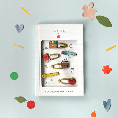School Days Hair Clip Set