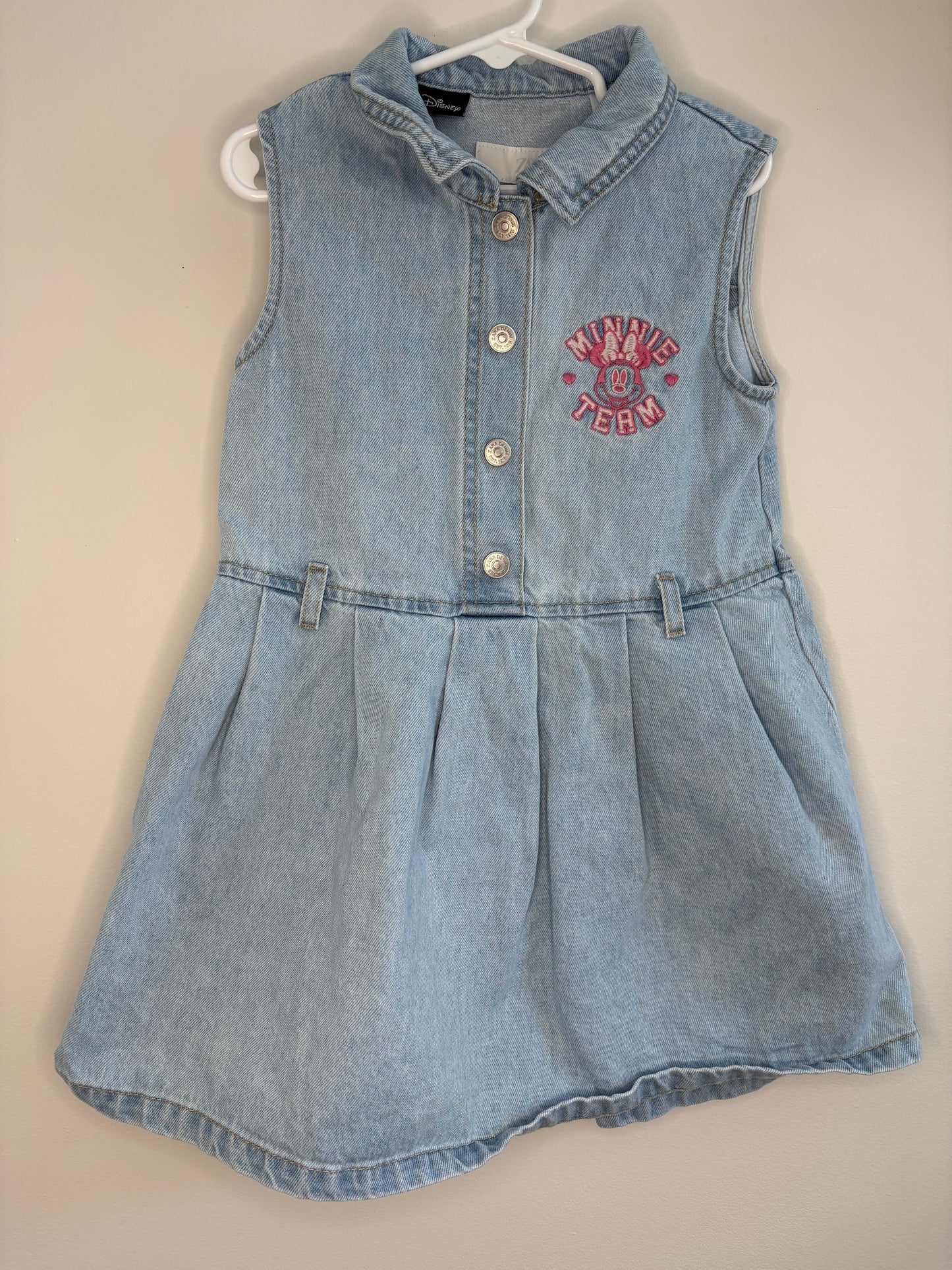 pre-loved :: 6T Team Minnie Denim Dress