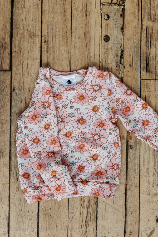 *RESCUE* Crewneck & Lounge Pant Set - Pink & Purple Floral