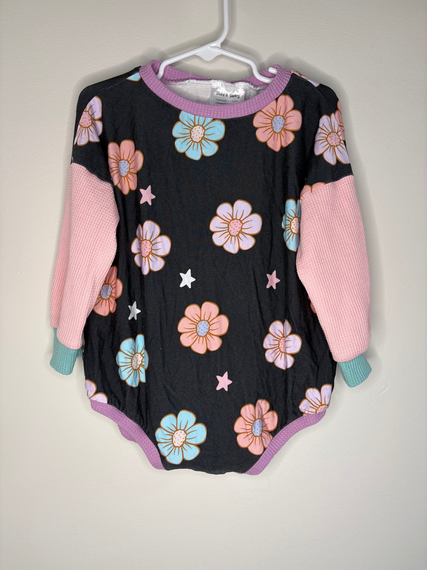 pre-loved :: 2T Bright Floral Bubble Romper