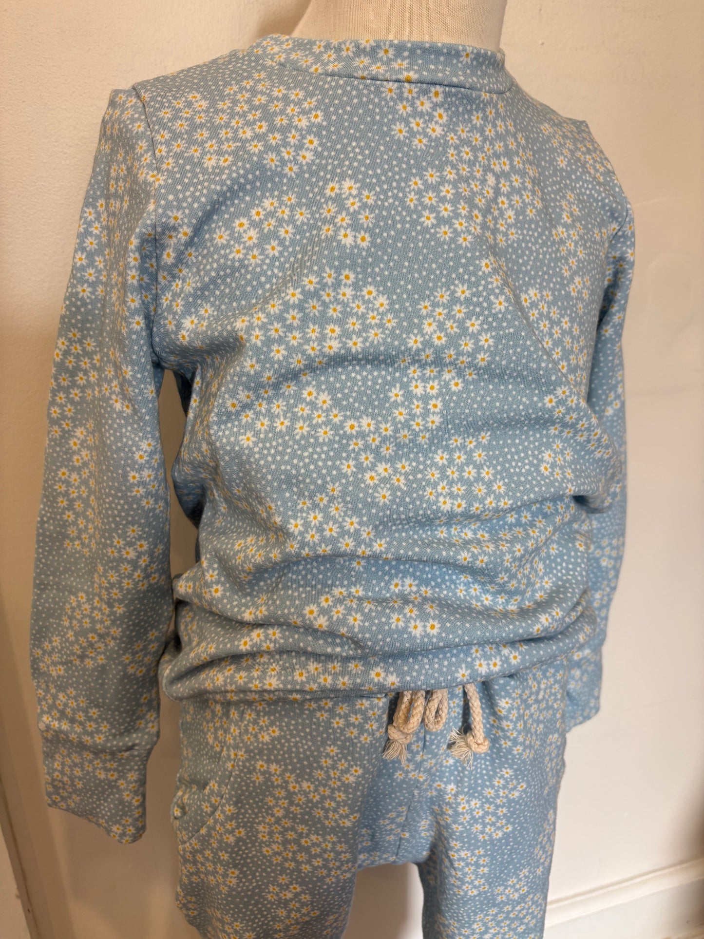 *RESCUE* Crewneck & Lounge Pant Set - Blue Floral