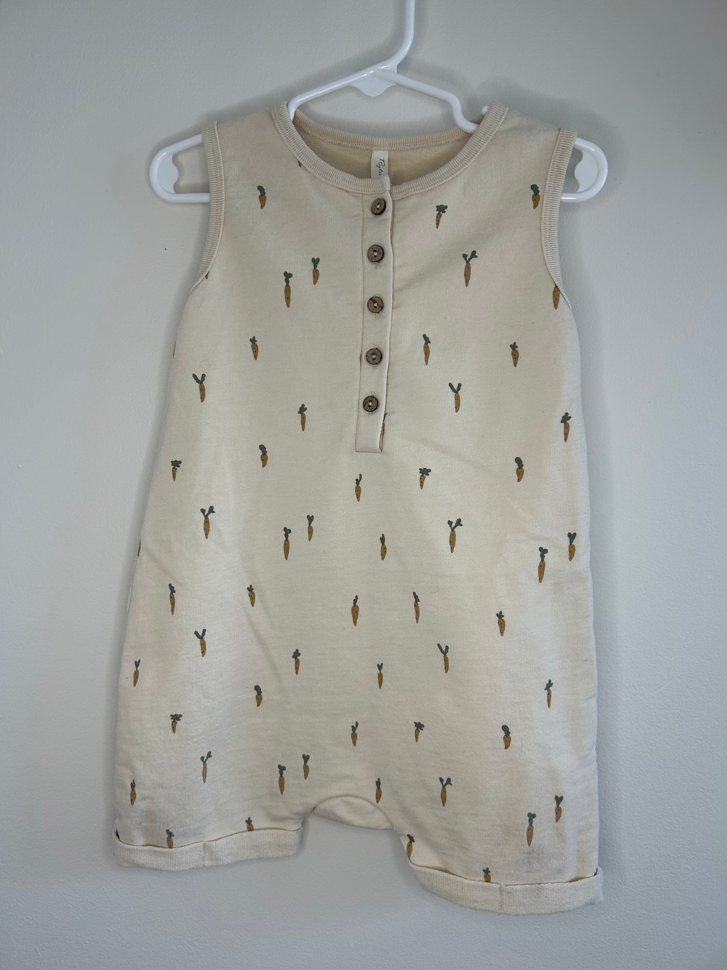 pre-loved :: 2-3T Carrots Short Romper by Rylee + Cru