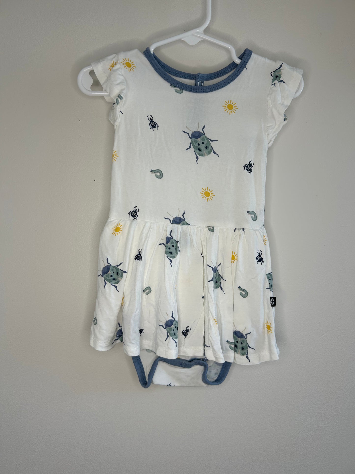 pre-loved :: 18-24M Bugs & Suns Bodysuit Twirl Dress by Kyte