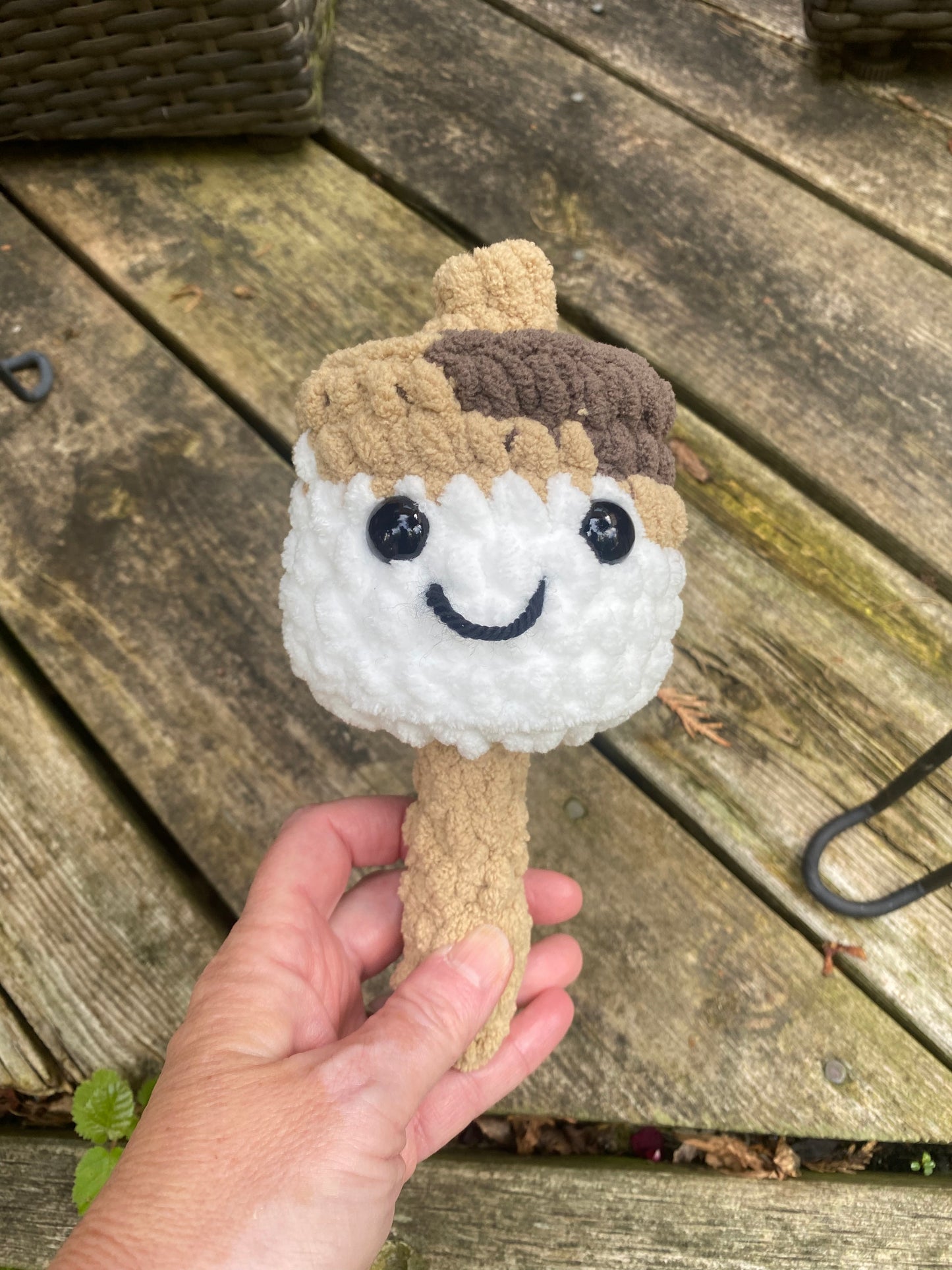 Hand Crochet Marshmallow Stick