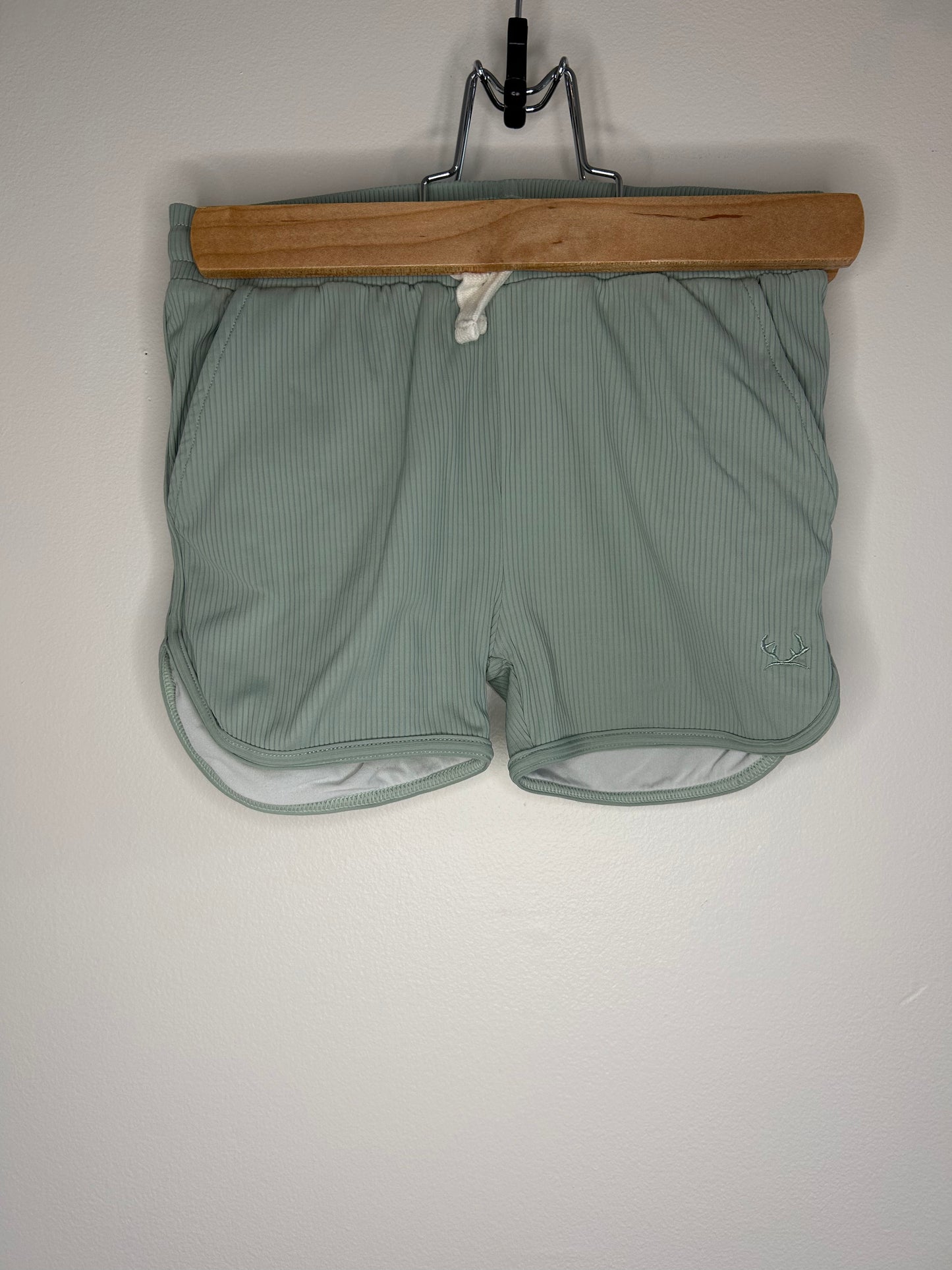 pre-loved :: 6-7Y Light Sage Swim Trunks by Little Buck