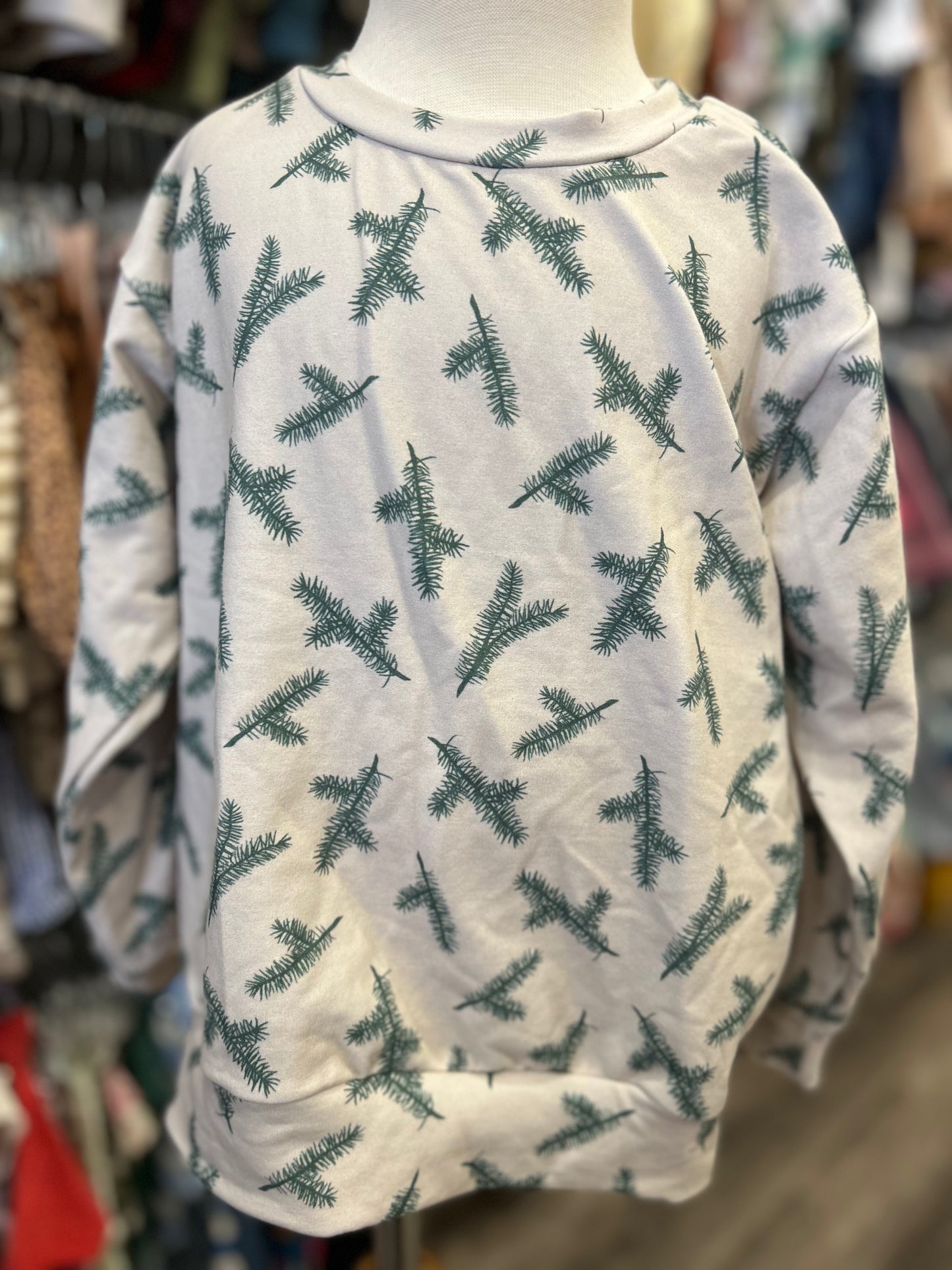 *RESCUE* Pine Print Crewneck