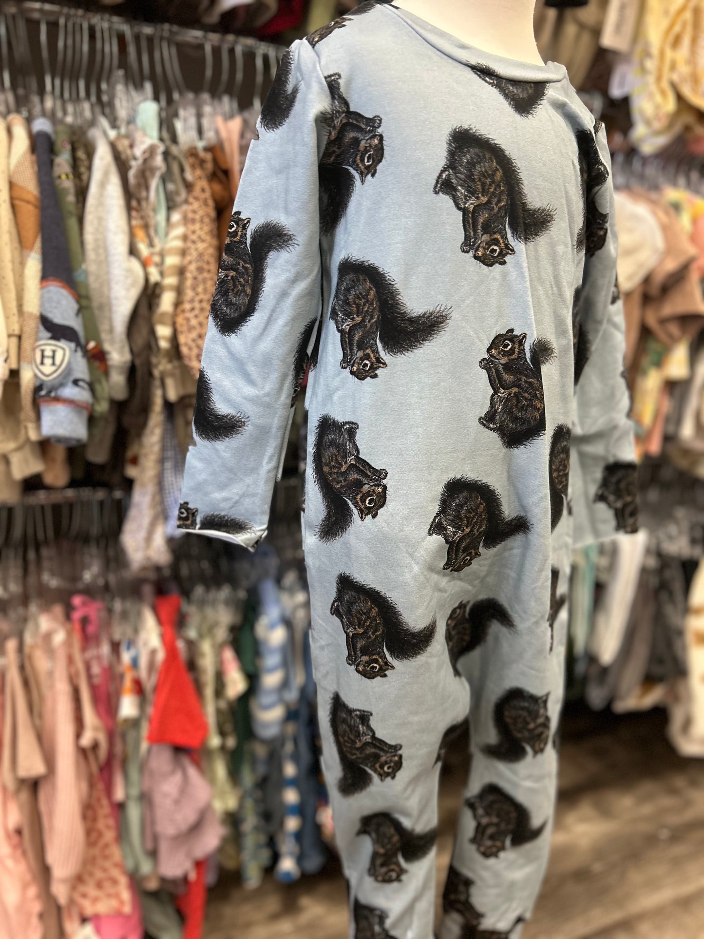 *RESCUE* Long Sleeve Romper - Squirrel