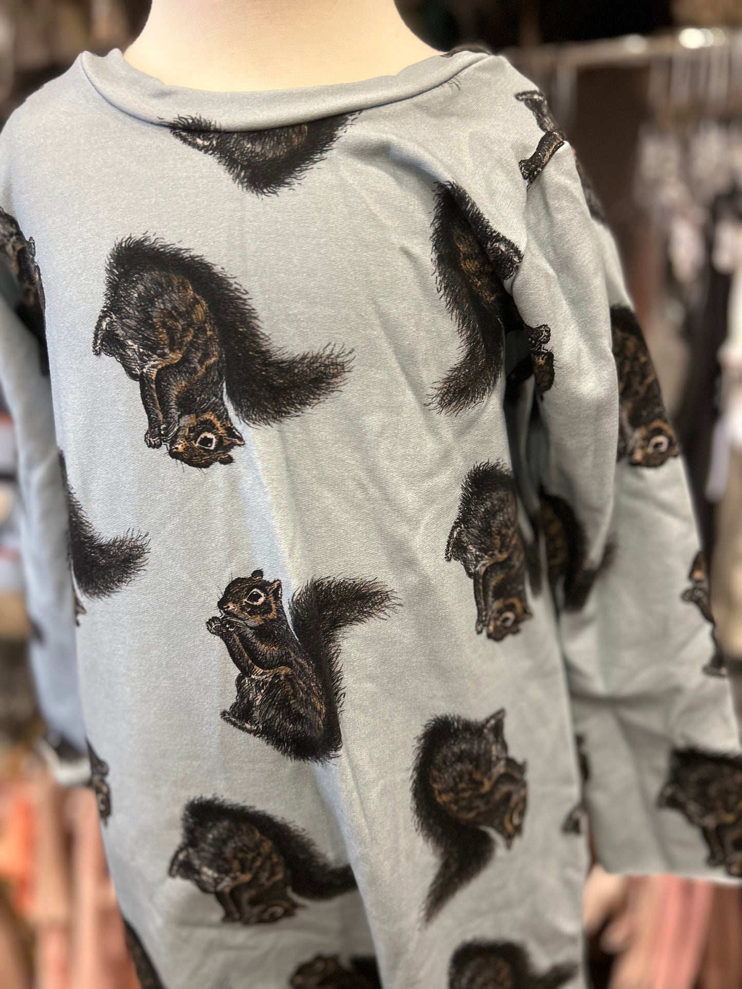 *RESCUE* Long Sleeve Romper - Squirrel