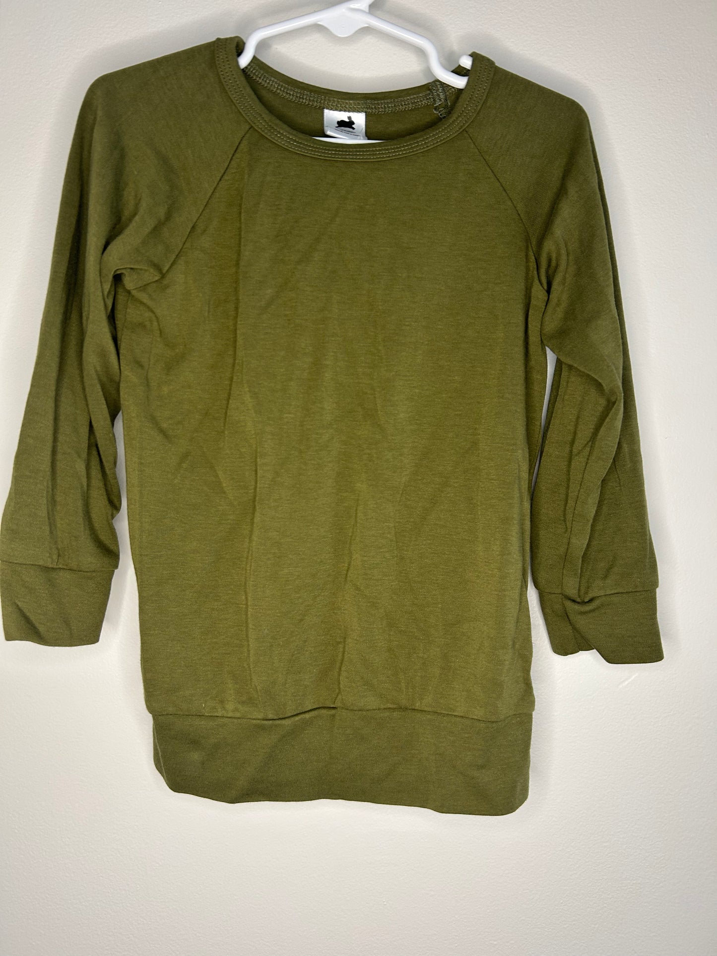 pre-loved :: 3-4T Bamboo Green Crewneck