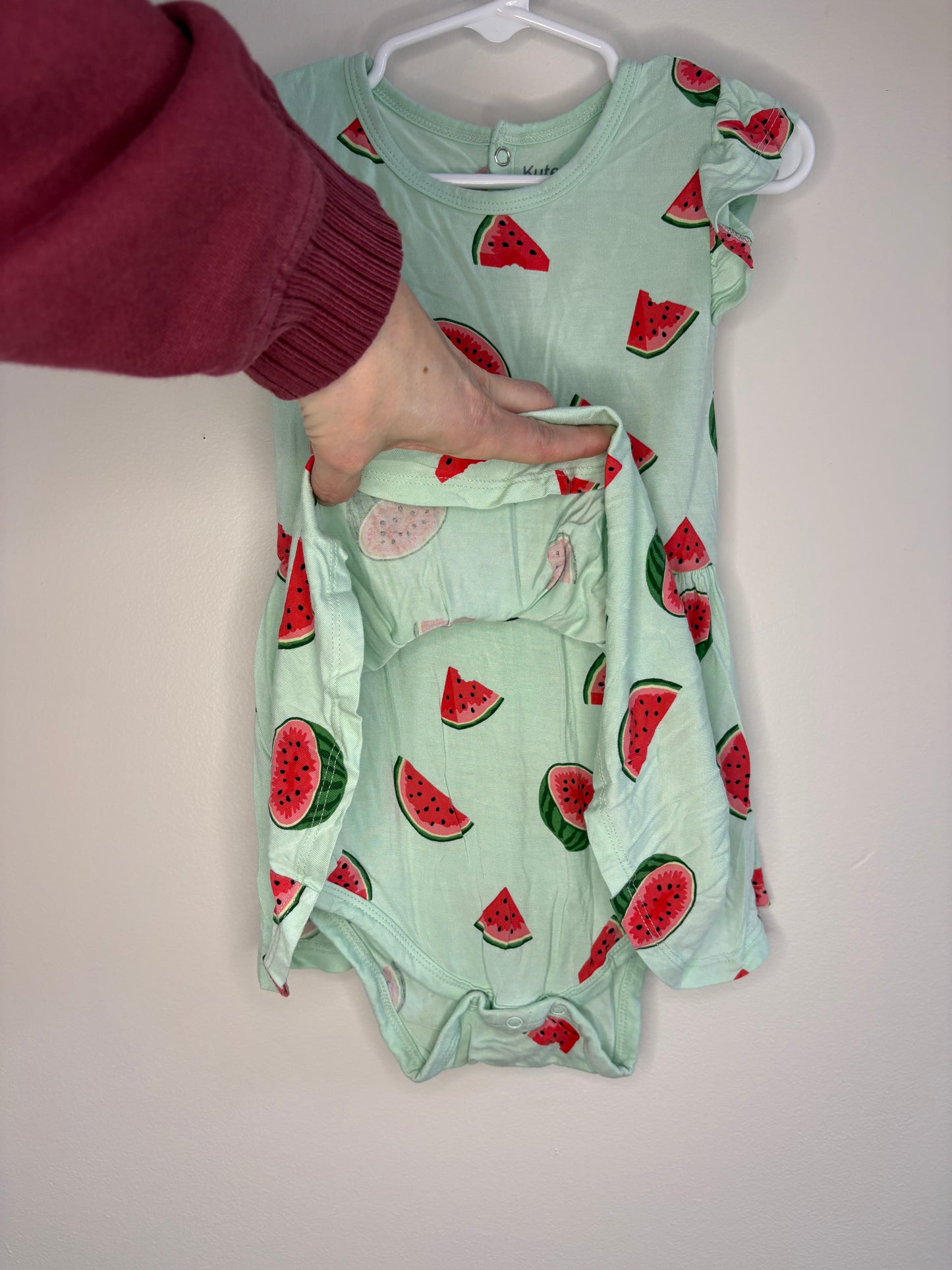 pre-loved :: 3T Watermelon Bodysuit Twirl Dress