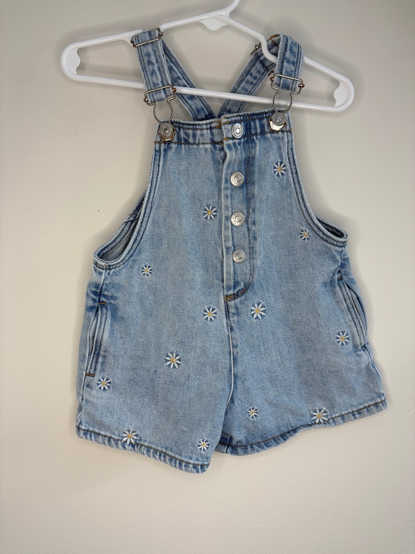 pre-loved :: 12-18M Daisy Denim Shortalls