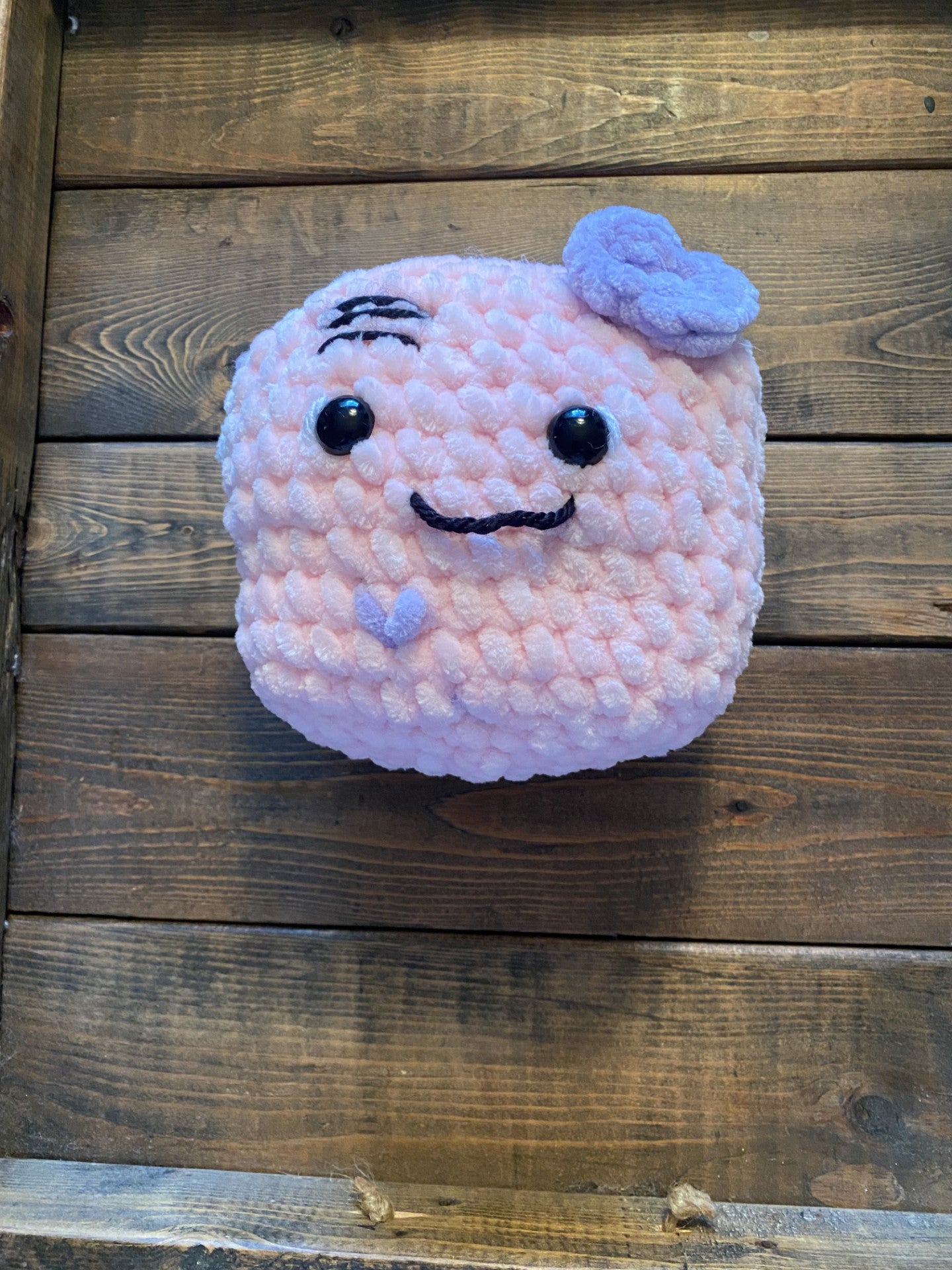 Hand Crochet Valentine's Card Stuffie