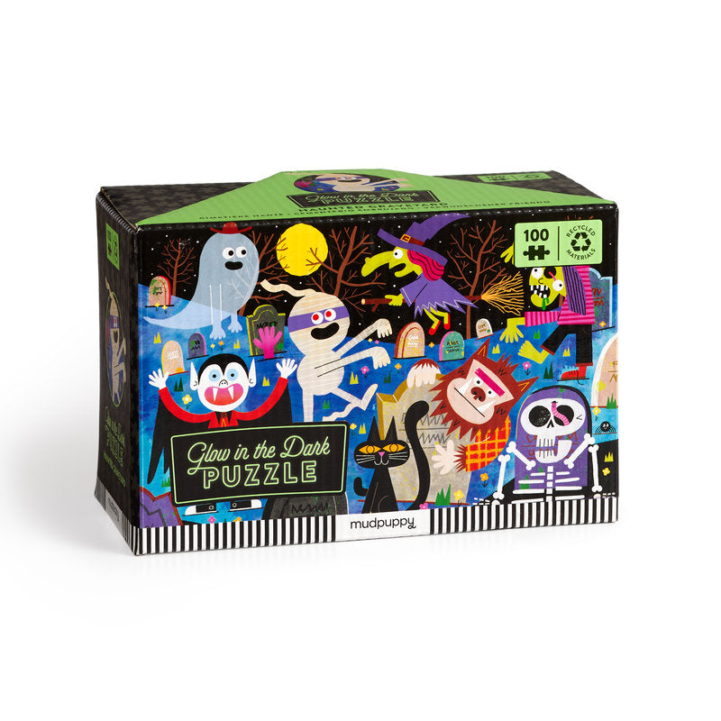 100pc Haunted Graveyard - Glow In The Dark Puzzle