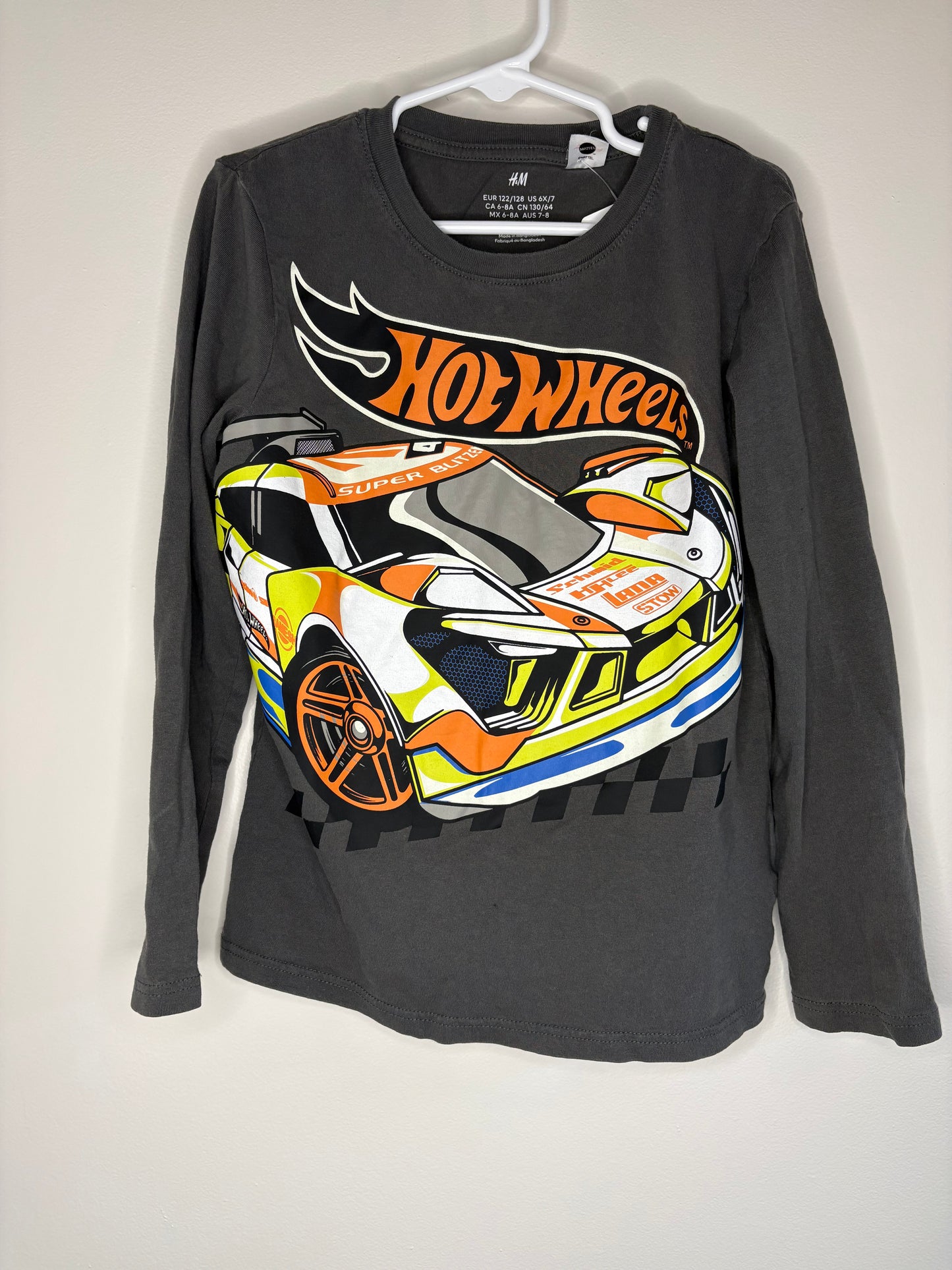 pre-loved :: 6-7Y Hot Wheels Long Sleeve Top
