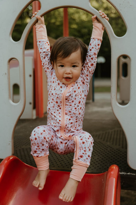 Infant Zip Romper - Posy