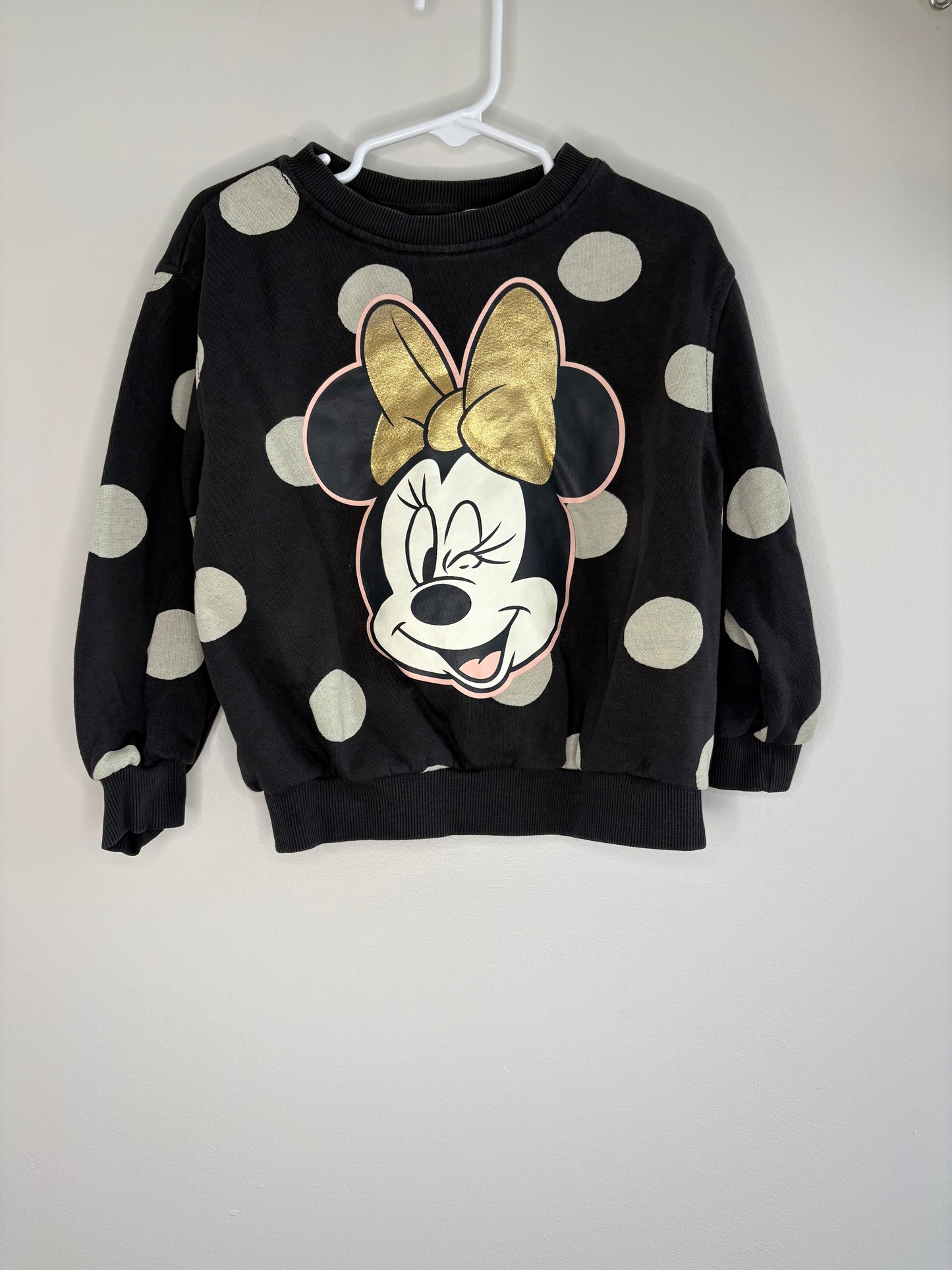 pre-loved :: 2-4T Polka Dot Minnie Crewneck