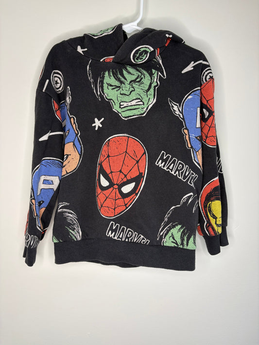 pre-loved :: 4-5T Grey Marvel Hoodie