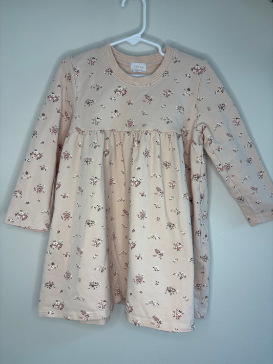 pre-loved :: 4T Peach Floral Dress