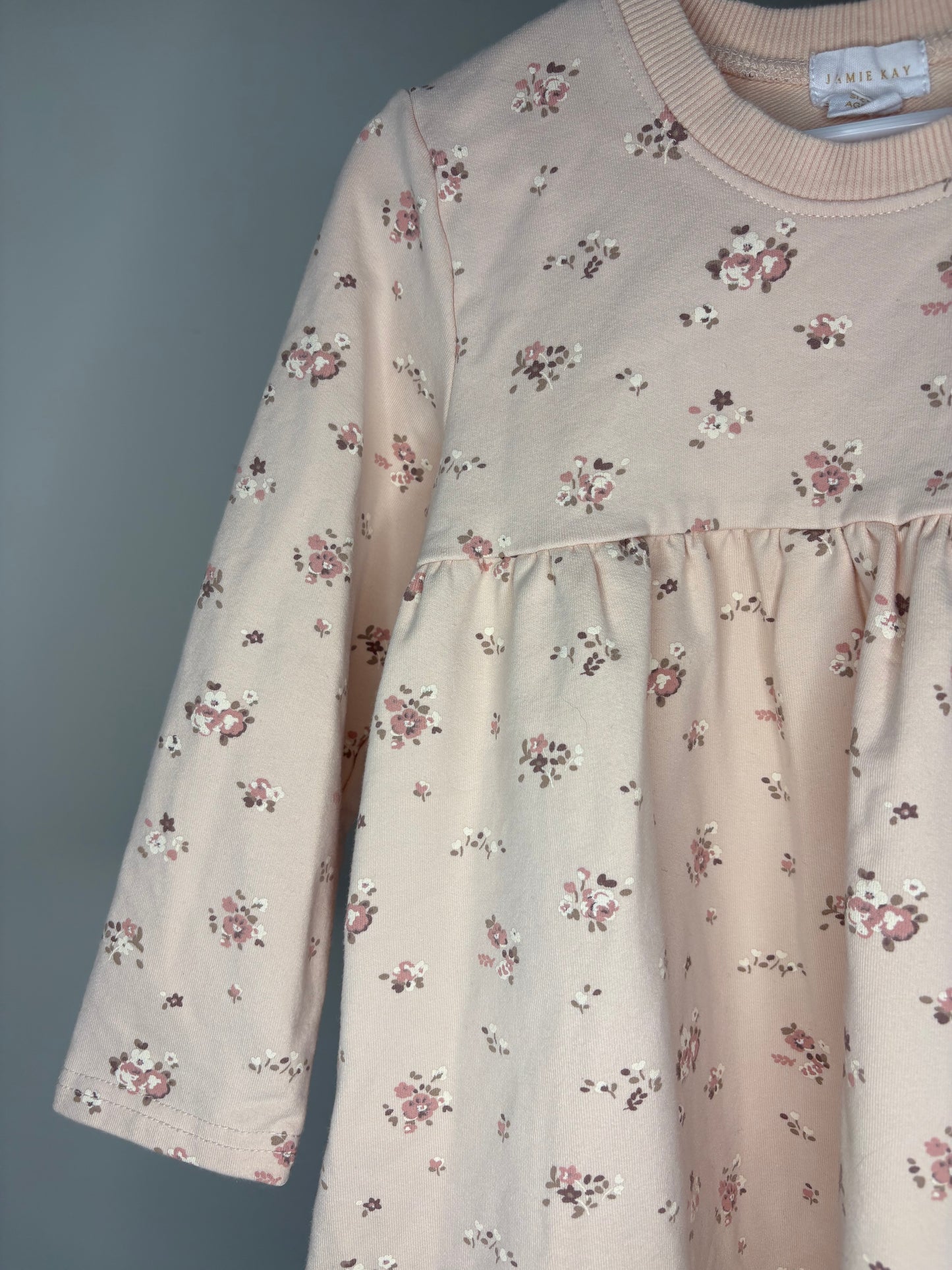 pre-loved :: 4T Peach Floral Dress