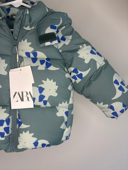 pre-loved :: 9-12M Dinosaur Puffer (NWT - bigger fit)
