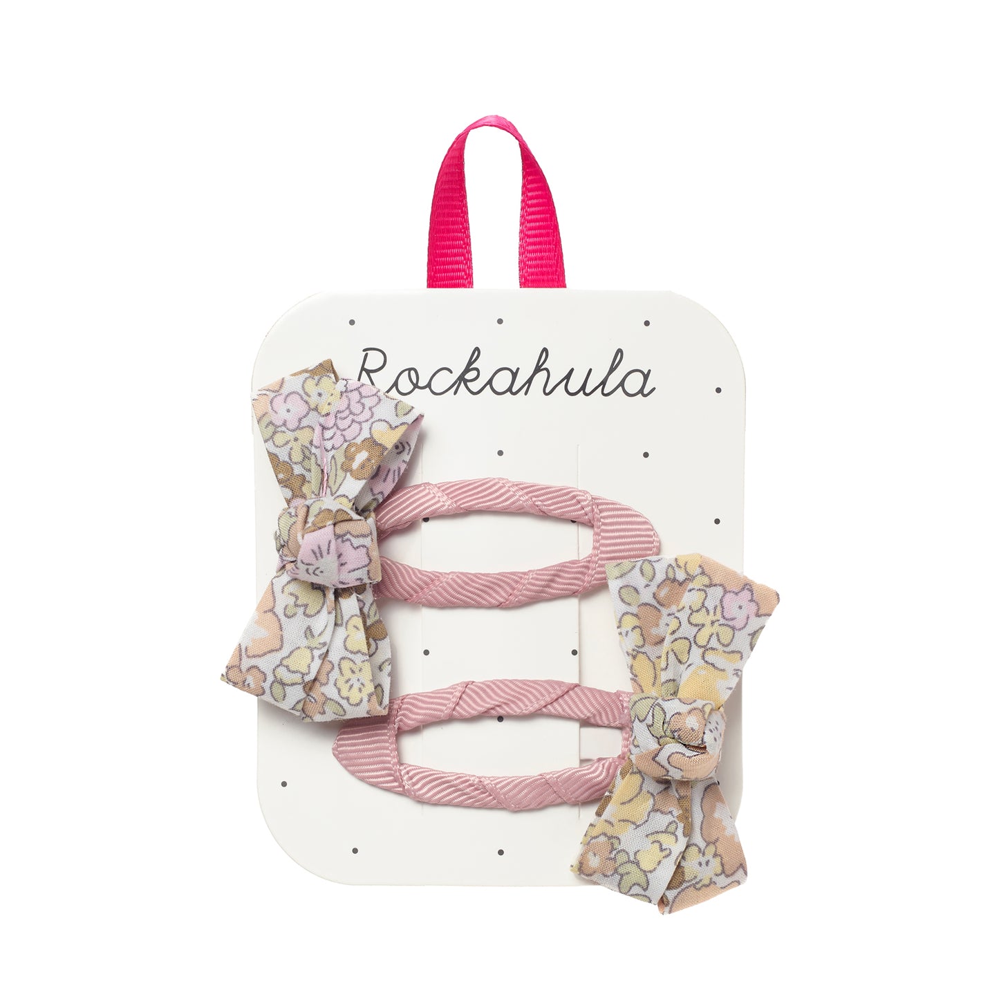 Fairytale Floral Twisty Bow Clips