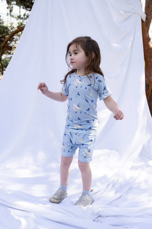 Bamboo Summer PJ Set - Whale Lover