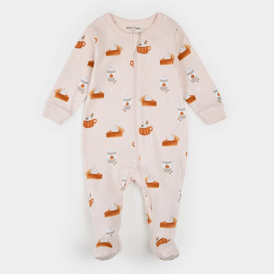 Footed Sleeper - Pumpkin Spice