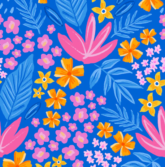 Long Sleeved Bodysuit Swimsuit - Bloom Lagoon