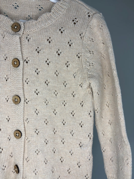 pre-loved :: 12M Beige Knit Romper