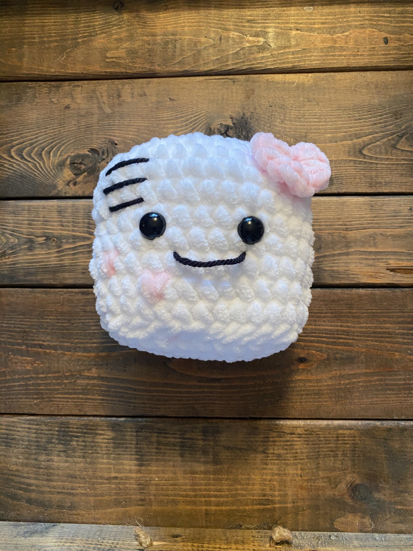 Hand Crochet Valentine's Card Stuffie