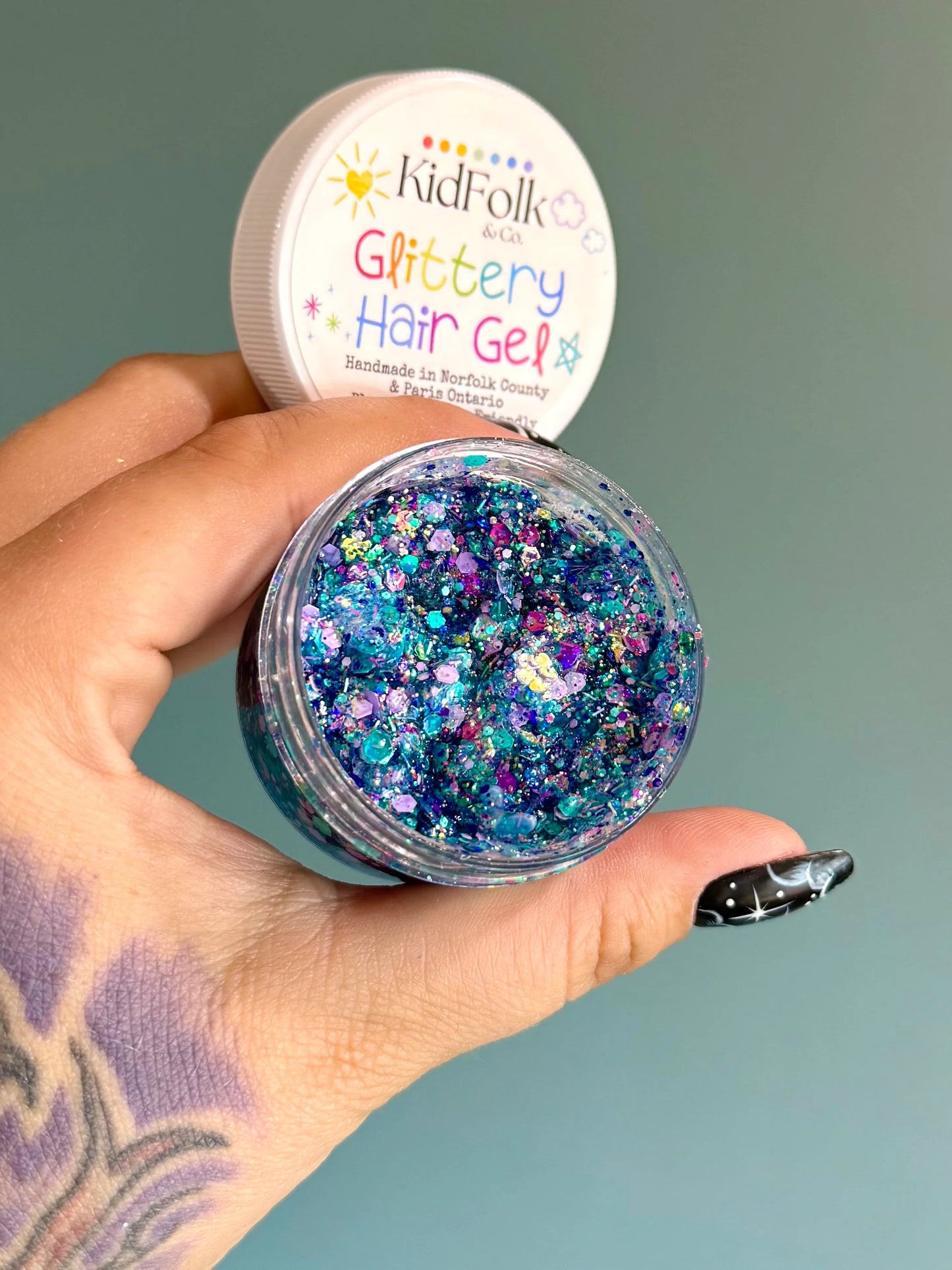 Glittery Hair Gel