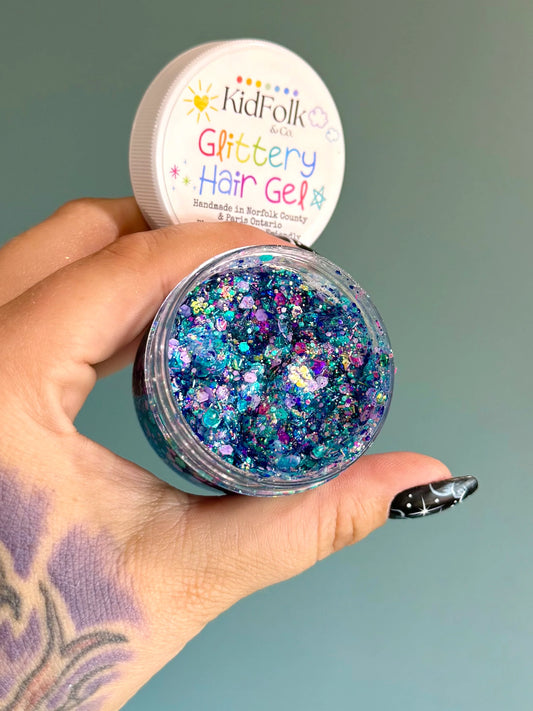 Glittery Hair Gel