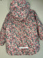 pre-loved :: 3-4T Thick Lined Floral Rain Coat