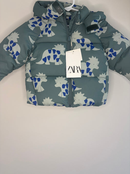 pre-loved :: 9-12M Dinosaur Puffer (NWT - bigger fit)