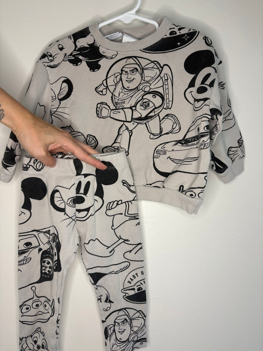 pre-loved :: 18-24M Disney 100 Matching Set (smaller fit)