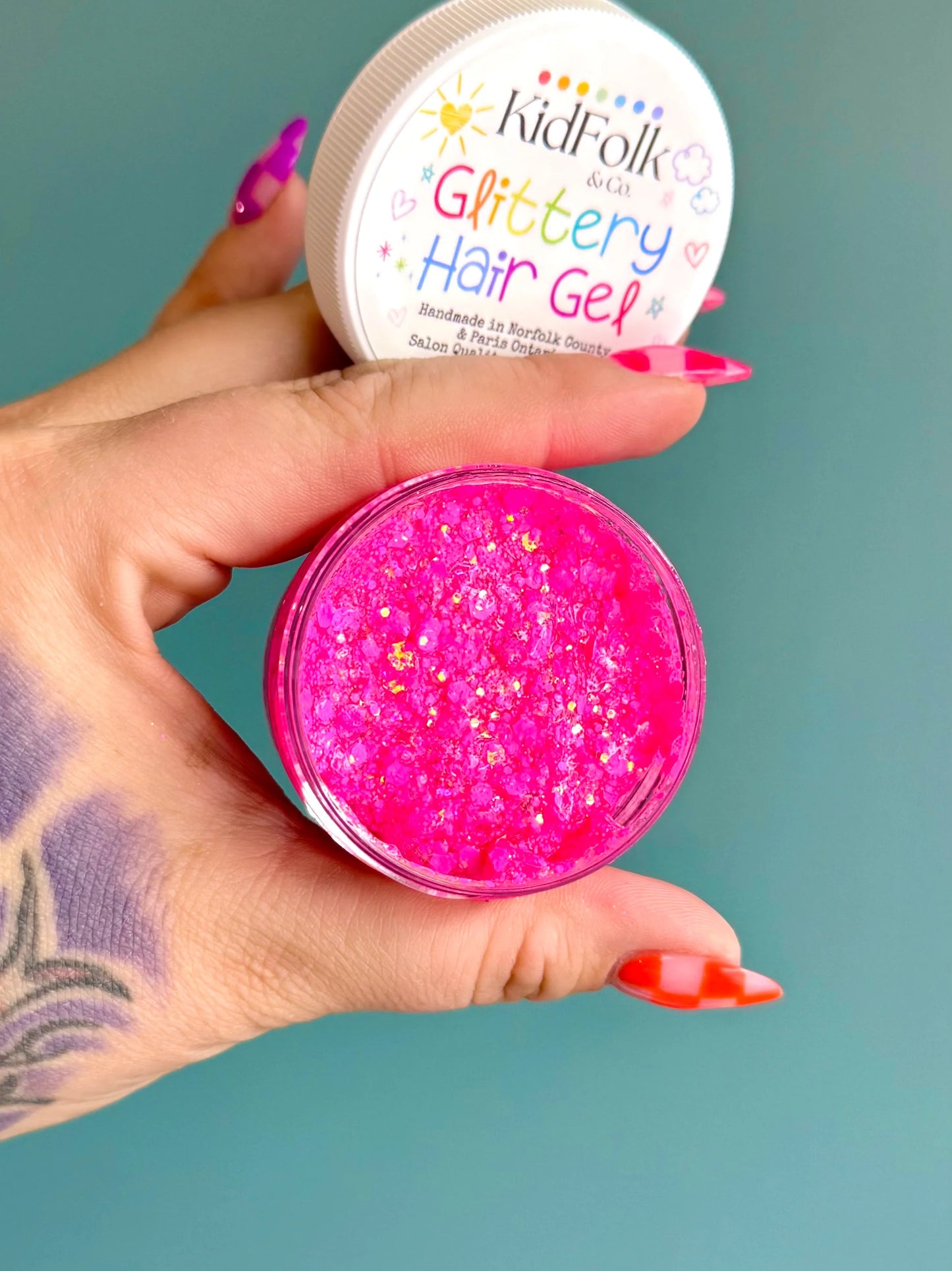 Glittery Hair Gel