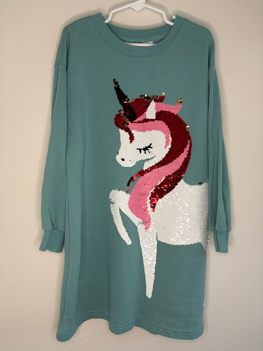 pre-loved :: 6-8Y Sequin Unicorn Sweater Dress