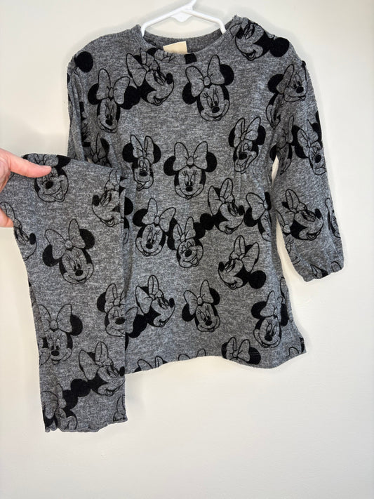 pre-loved :: 18-24M Grey/Black Minnie Set (fits big)