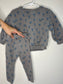 pre-loved :: 18M Grey/Blue Floral Matching Set