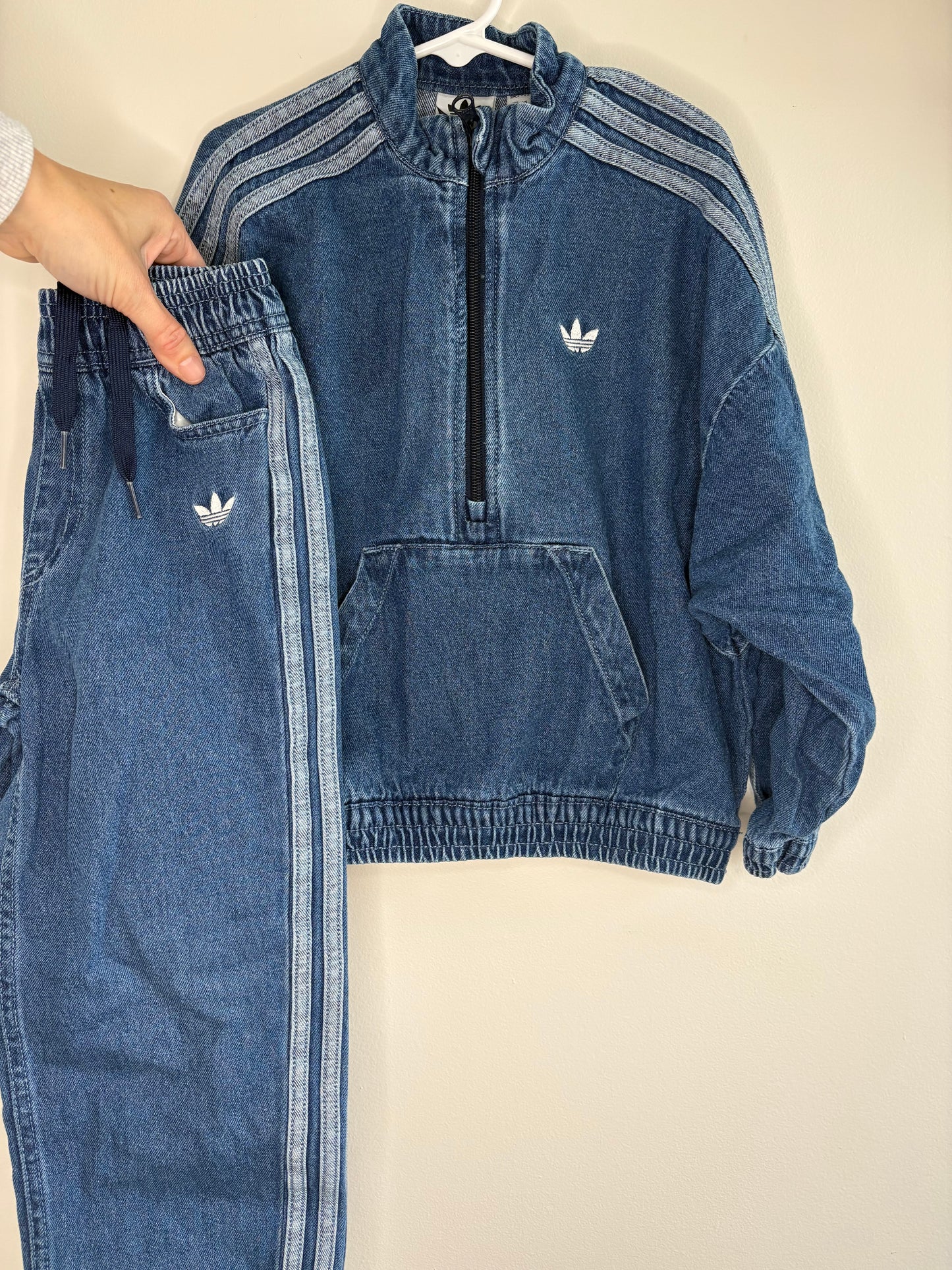 pre-loved :: 5-6Y Denim Track Suit (OBSESSED!)