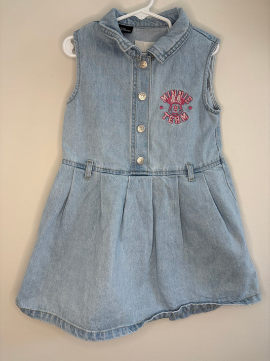 pre-loved :: 6T Team Minnie Denim Dress