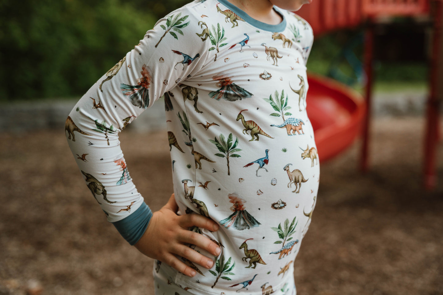Children's PJ Set - Dino