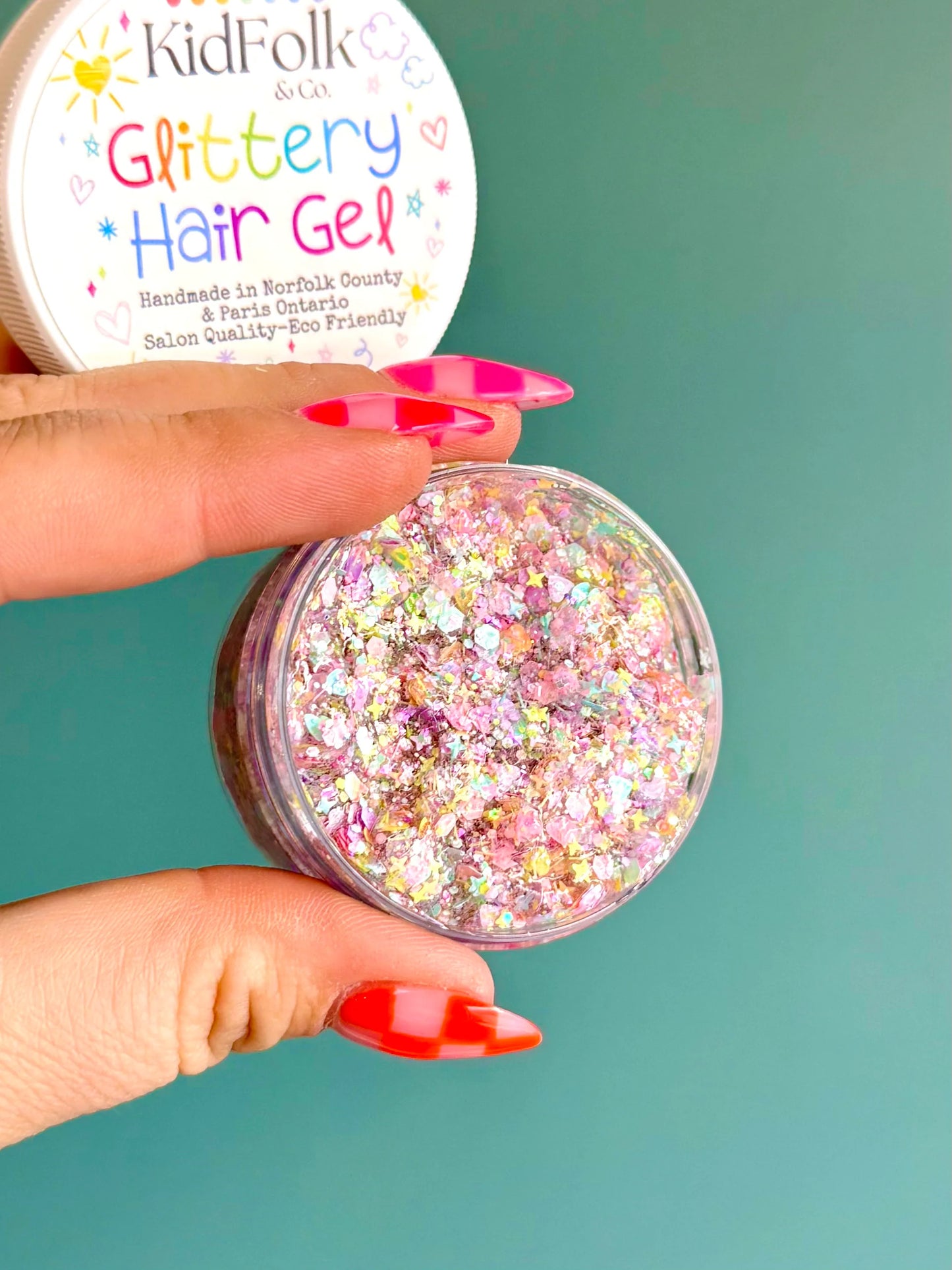 Glittery Hair Gel