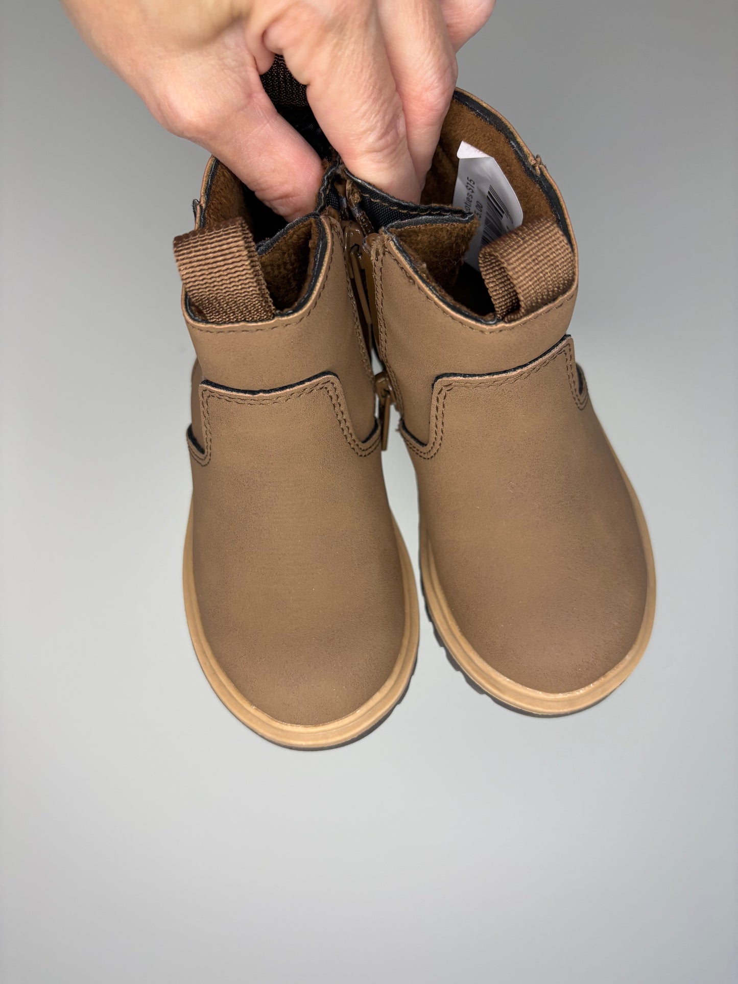 pre-loved :: Toddler 6 Fall Booties in Light Brown