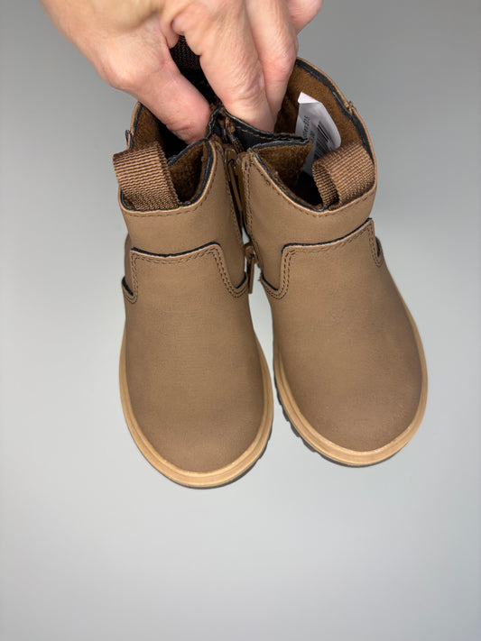 pre-loved :: Toddler 6 Fall Booties in Light Brown