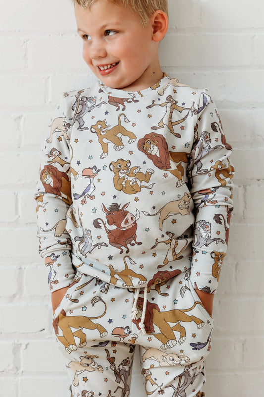 *RESCUE* Crewneck & Lounge Pant Set - Lion King